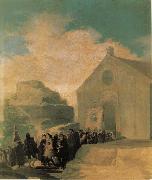 Francisco Goya Village Procession painting